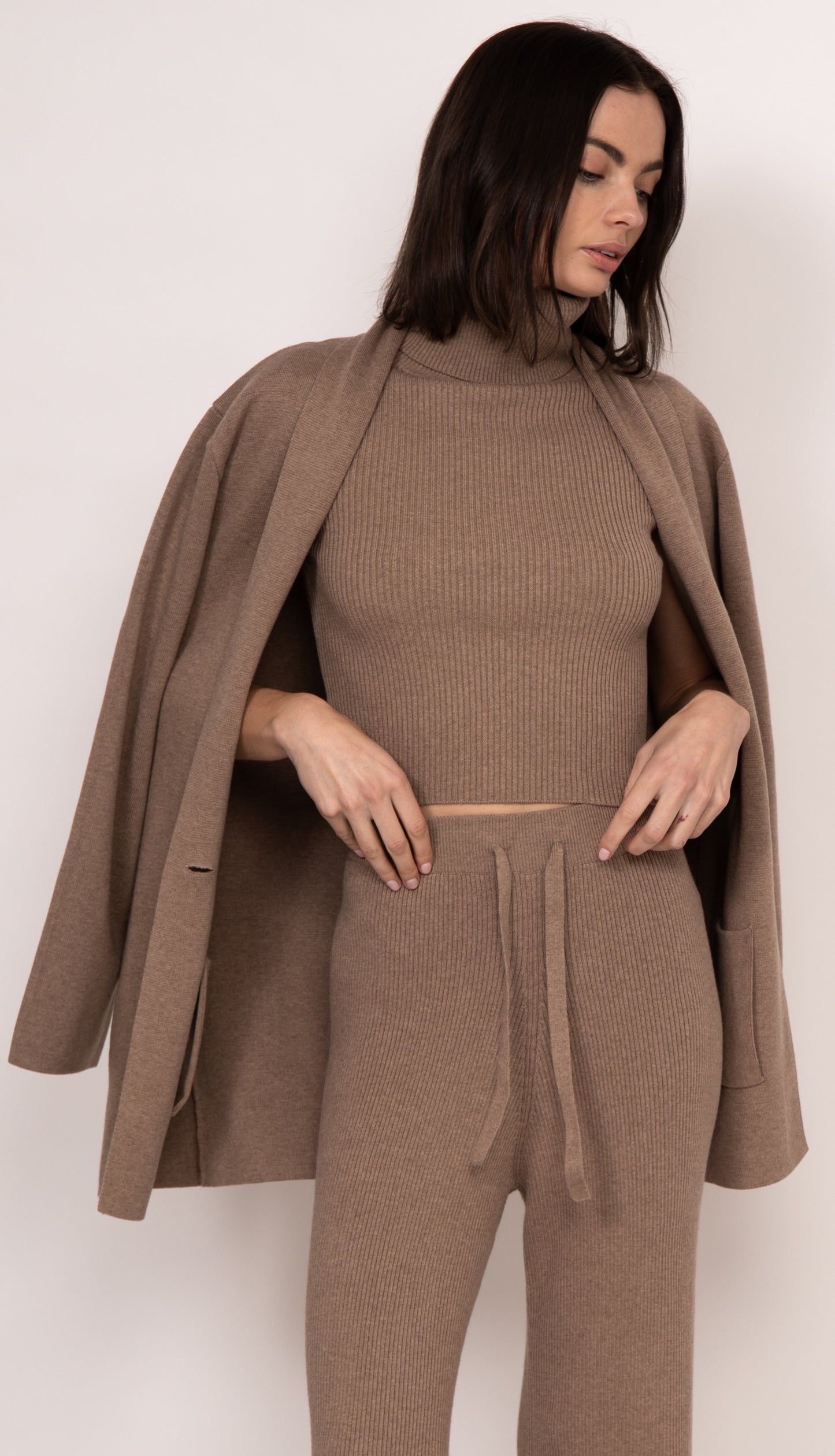 Helena Oversized Power Blazer | Mocha