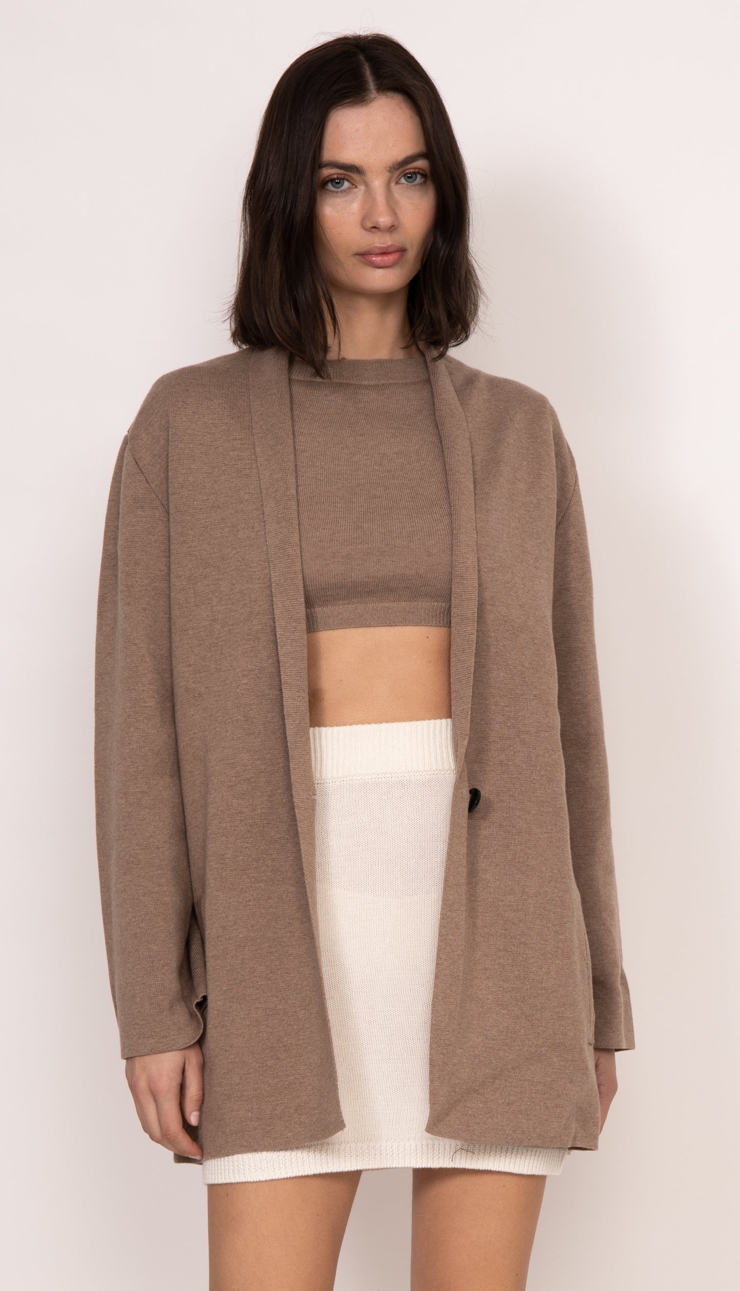 Helena Oversized Power Blazer | Mocha