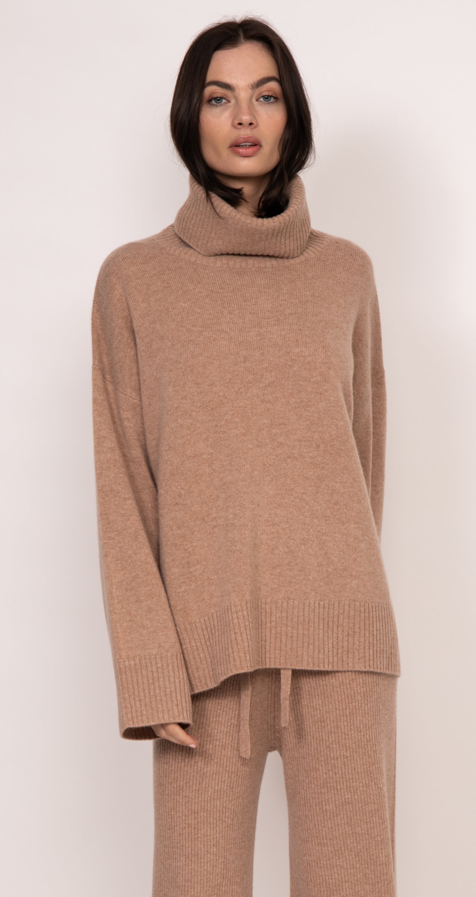 Oversized cashmere turtleneck sweater best sale