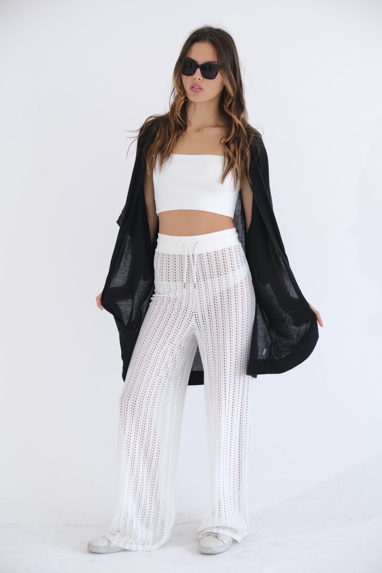 Riviera Cashmere Paper Thin Wrap | Black