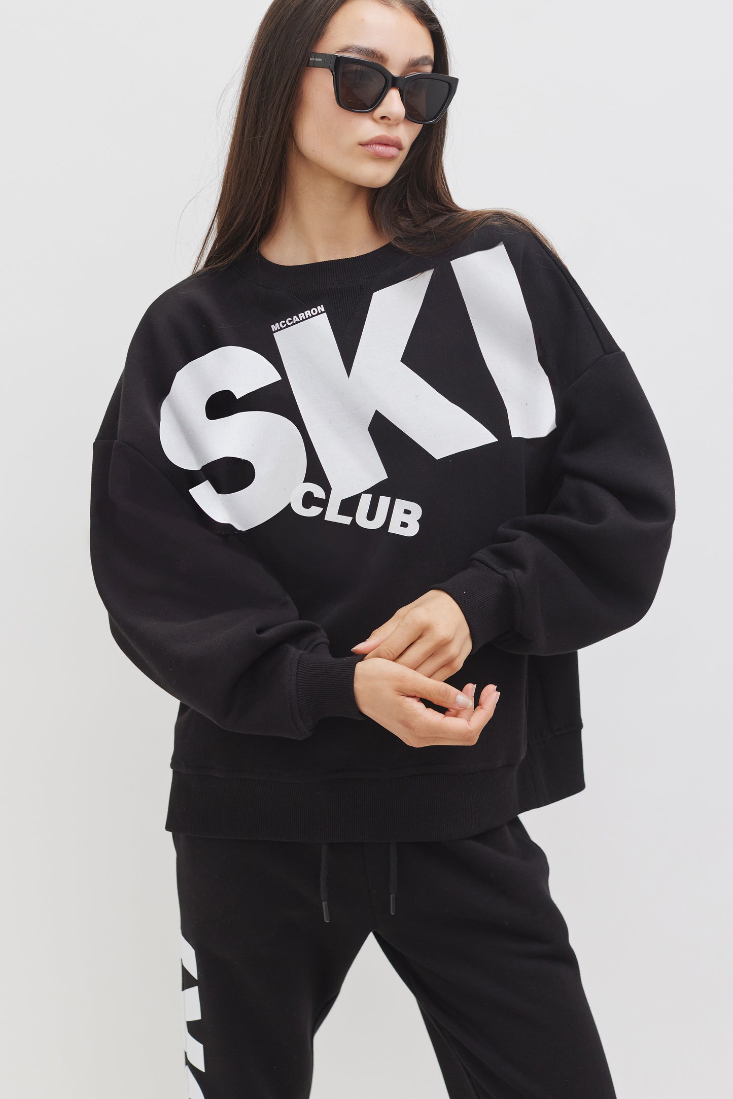 Elin Ski Club Sweatshirt | Black
