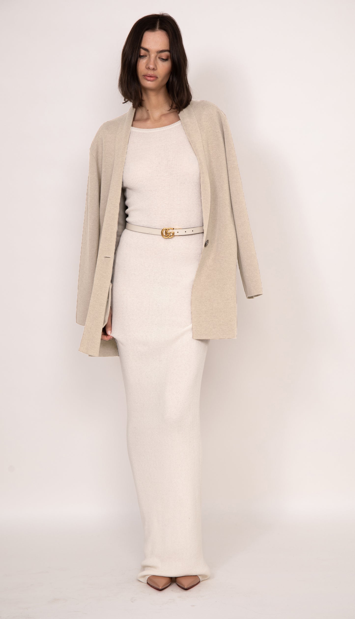 Helena Oversized Power Blazer | Champagne
