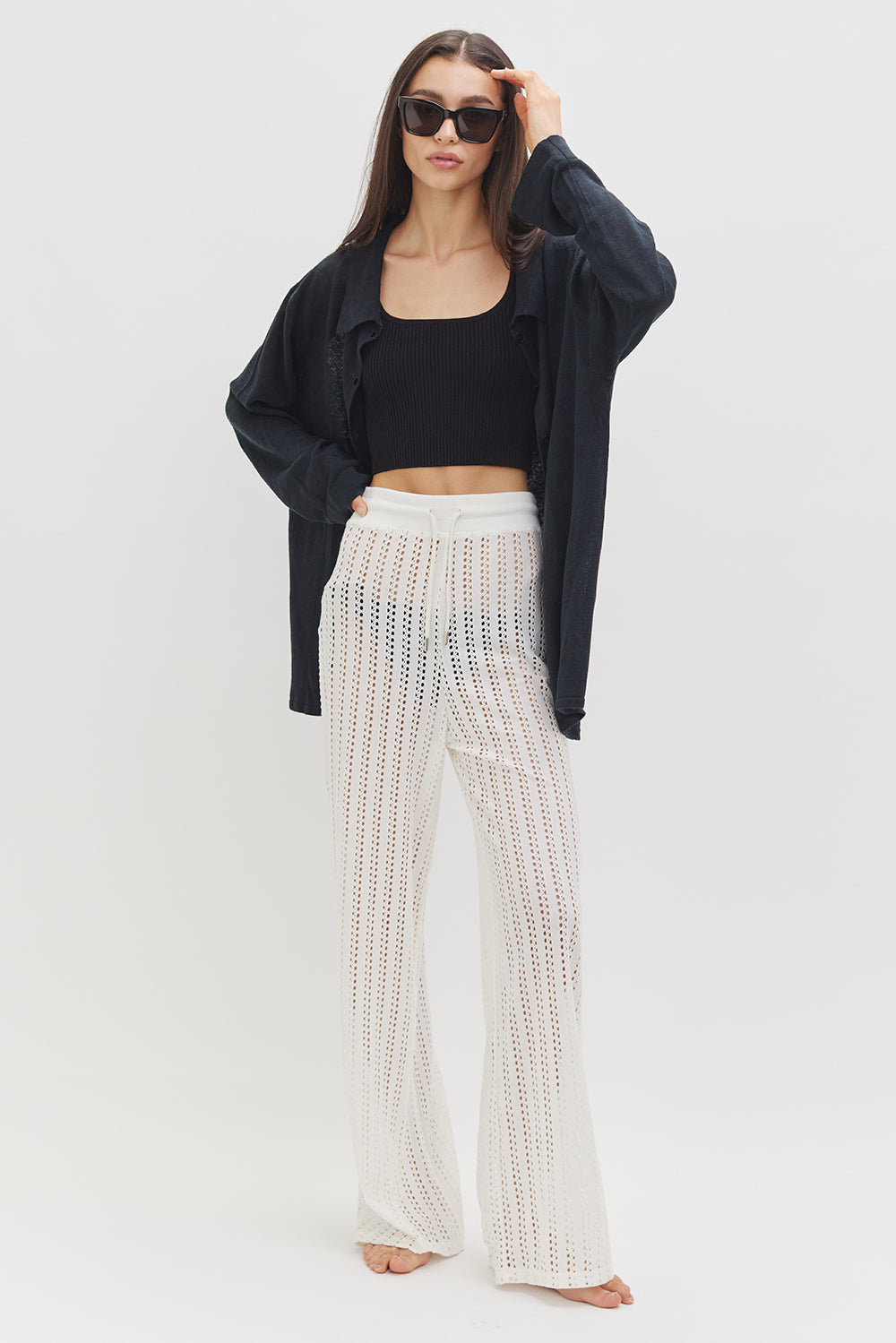 Mallorca Luxury Linen Shirt | Washed Black