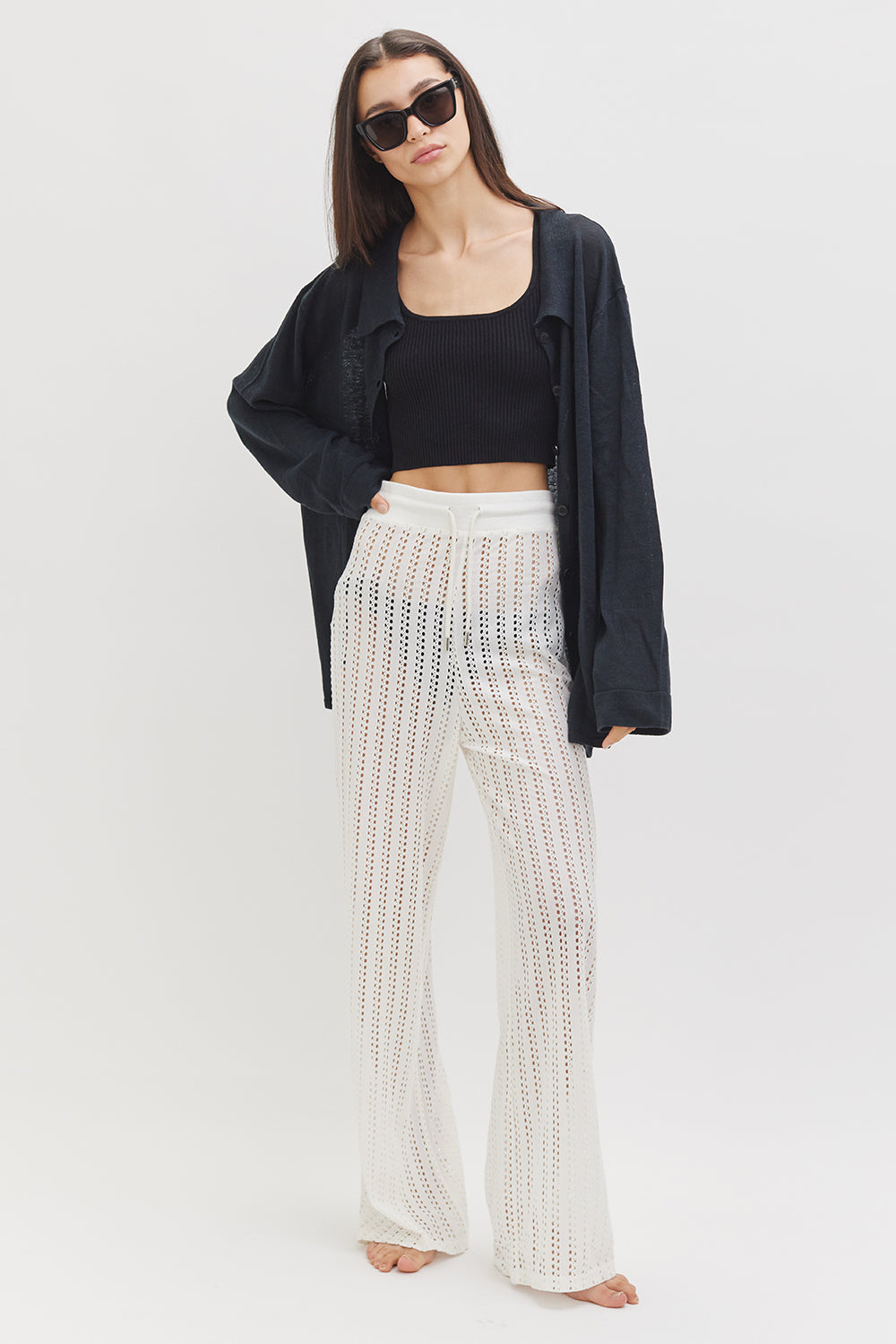 Mallorca Luxury Linen Shirt | Washed Black