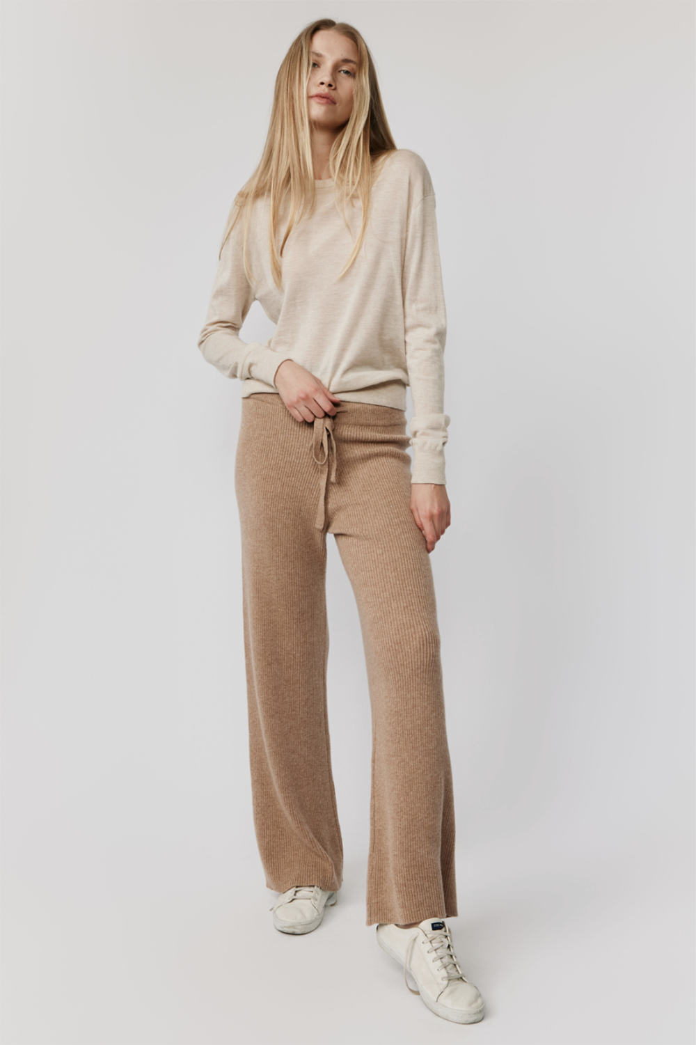 Marguerite Paper Thin Cashmere Sweater | Oatmeal