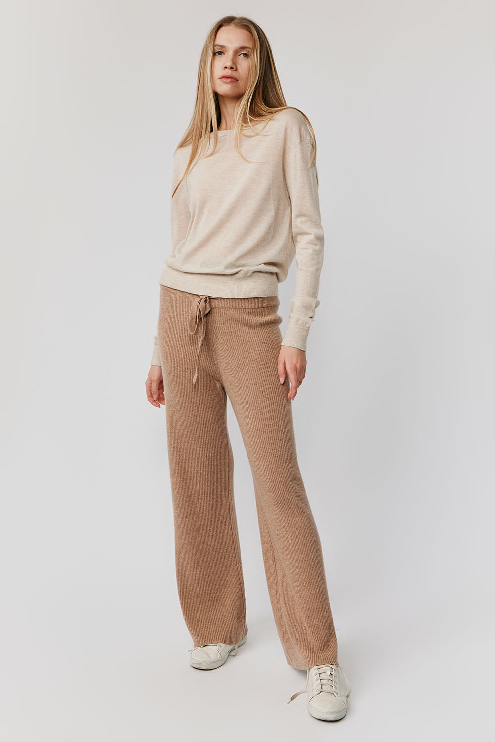 Marguerite Paper Thin Cashmere Sweater | Oatmeal