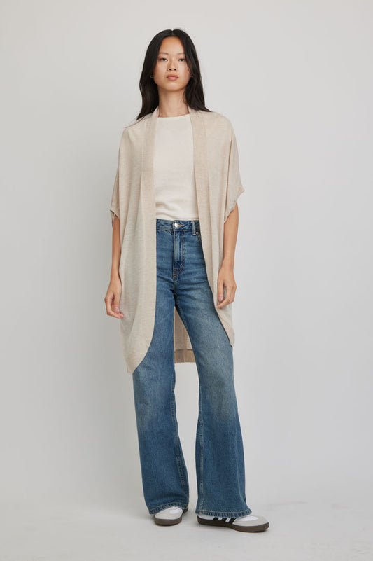 Riviera Paper Thin Cashmere Wrap | Oatmeal