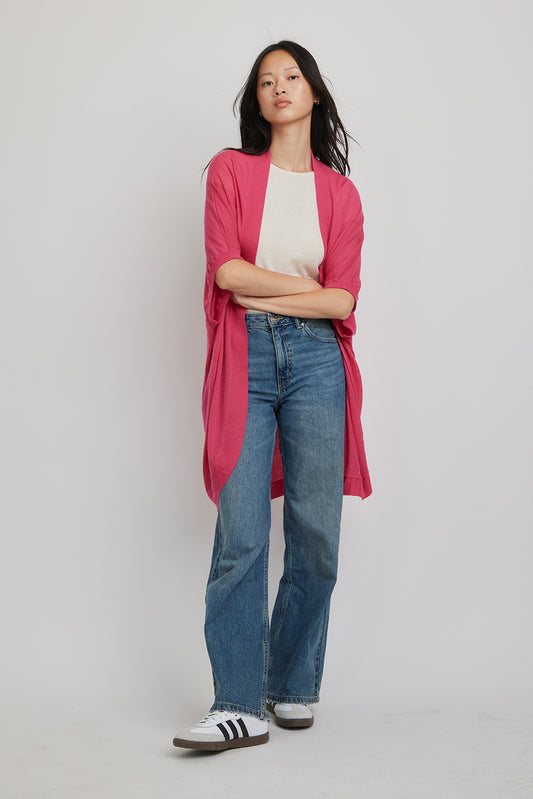 Riviera Paper Thin Cashmere Wrap | Hot Pink