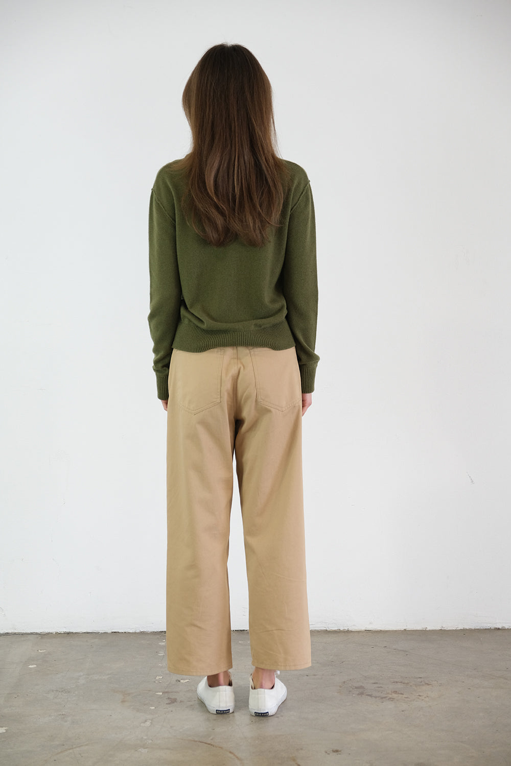 Benny Standard–Weight Cashmere Sweater | Forest