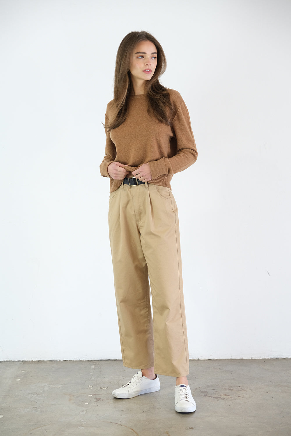 Benny Standard–Weight Cashmere Sweater | Chestnut