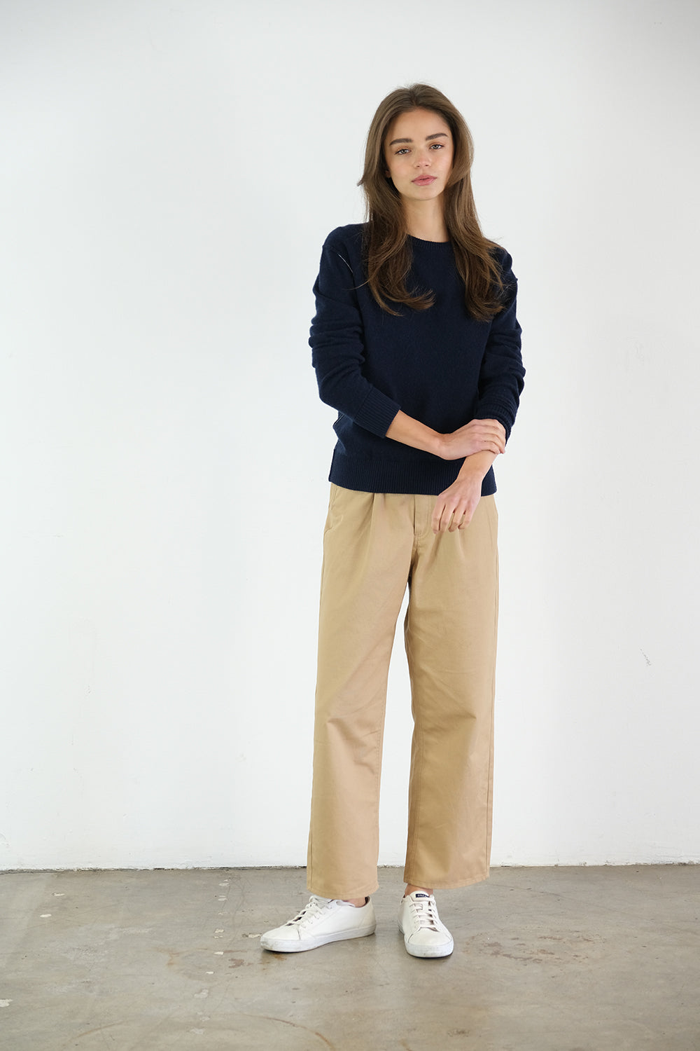 Benny Standard–Weight Cashmere Sweater | Navy