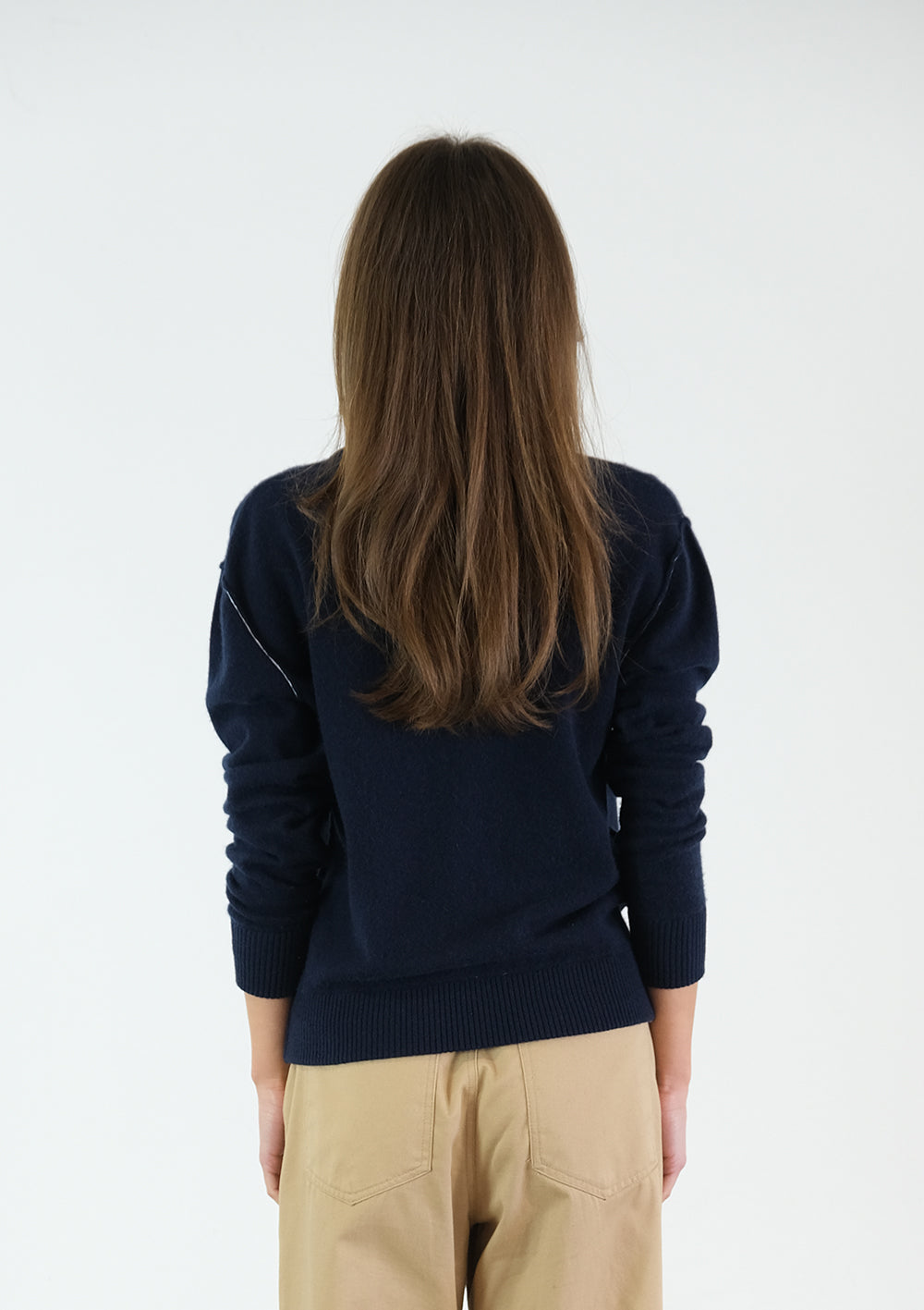Benny Standard–Weight Cashmere Sweater | Navy