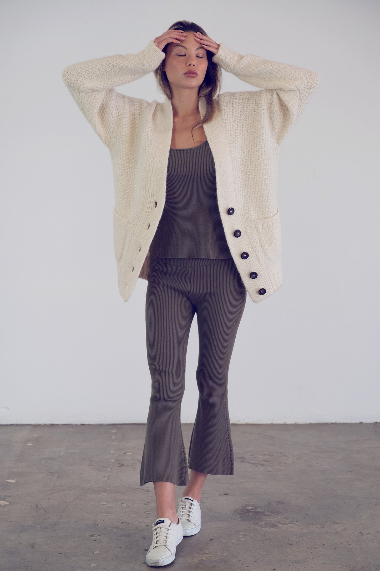 Emil Handknit Grandpa Cardigan | Cream