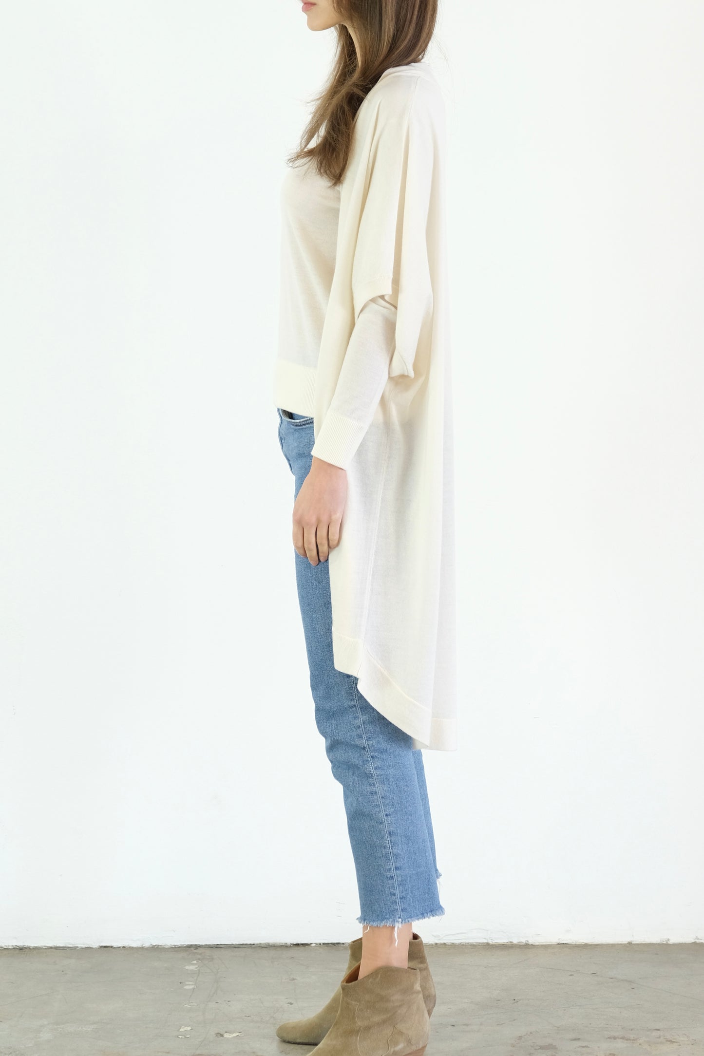 Riviera Paper Thin 100% Cashmere Wrap | Ivory