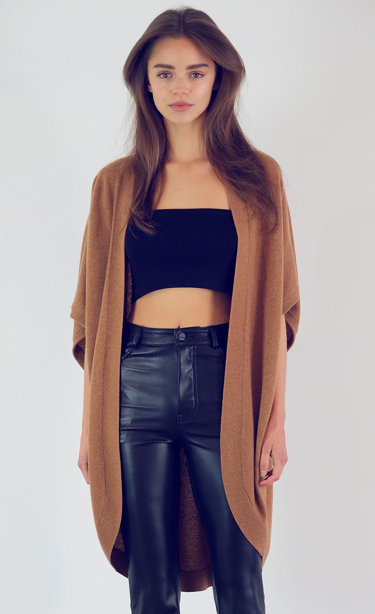 Isabel Standard-Weight Cashmere Wrap | Chestnut