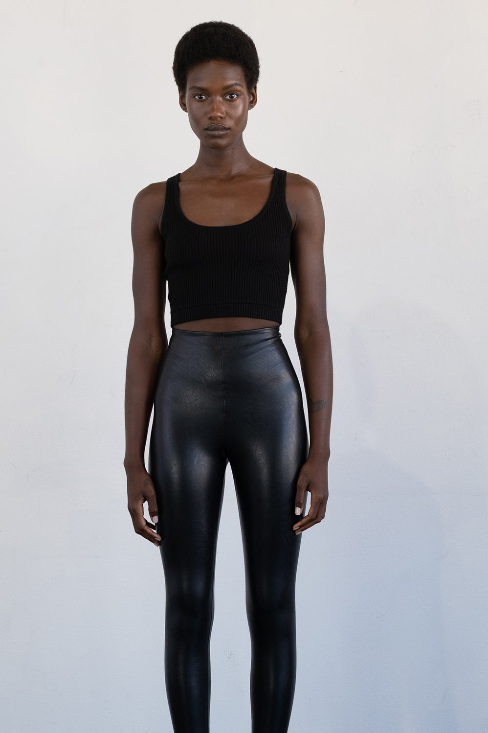 Bardot Tank Top Black