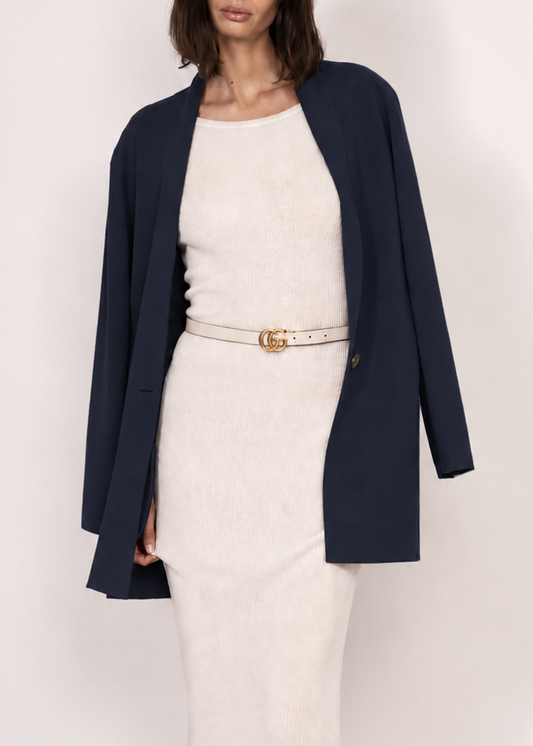 Helena Oversized Power Blazer | Navy