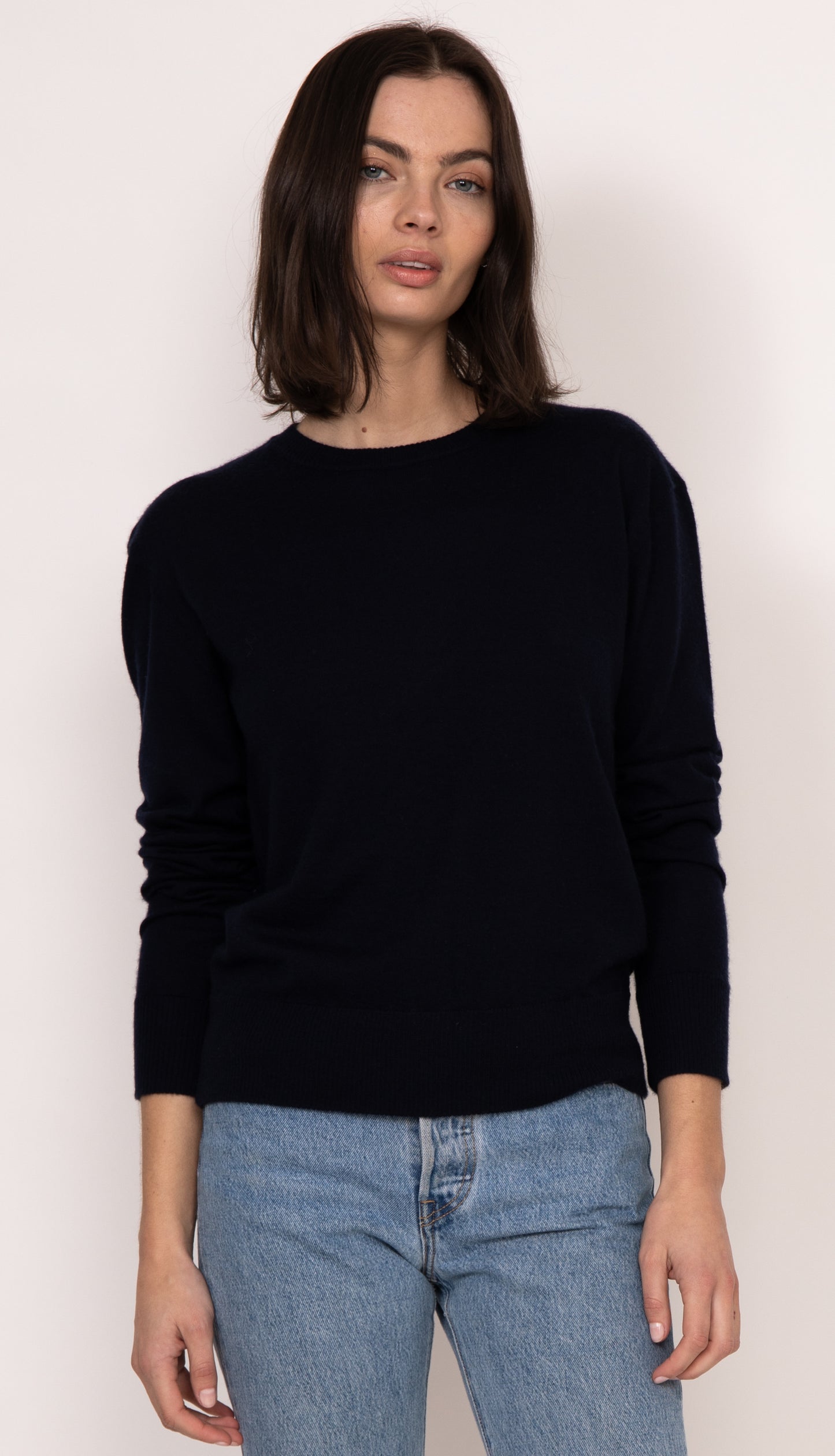 Benny Cashmere Classic Pullover | Black