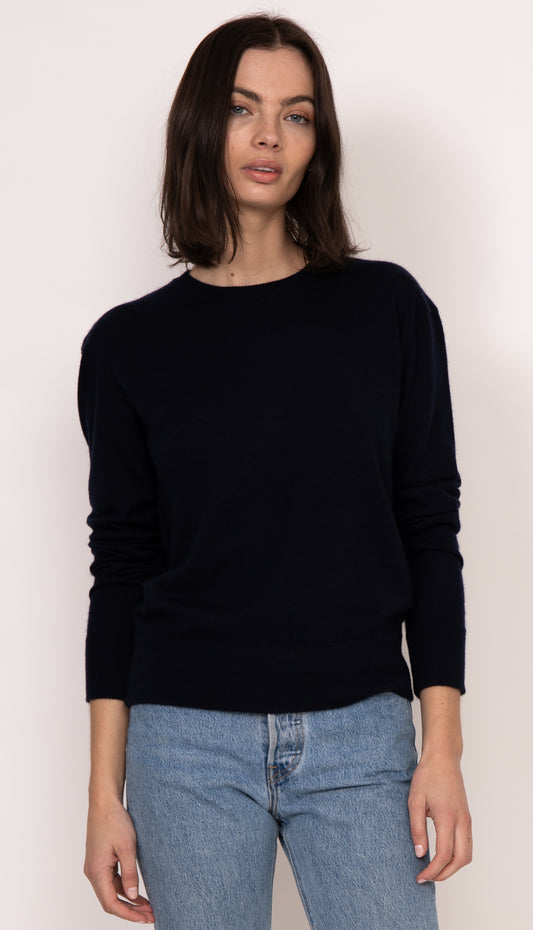 Benny Cashmere Classic Pullover | Black