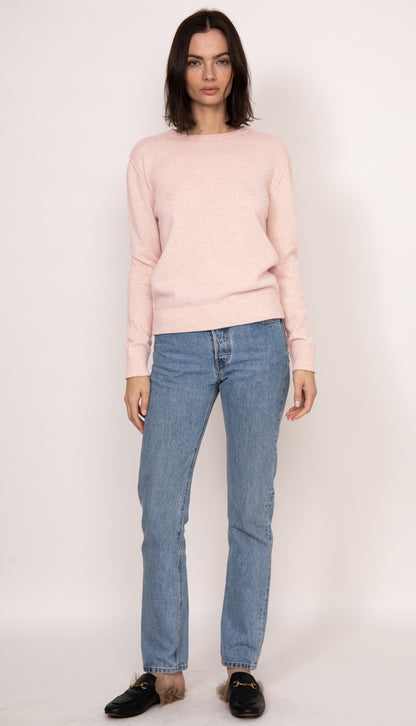 Benny Cashmere Classic Pullover | Peony