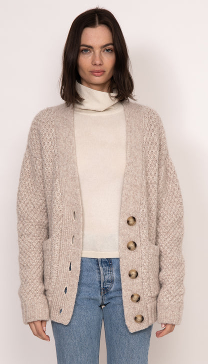 Emil Handknit Grandpa Cardigan | Oatmeal