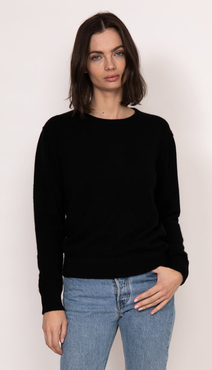 Benny Cashmere Classic Pullover | Black