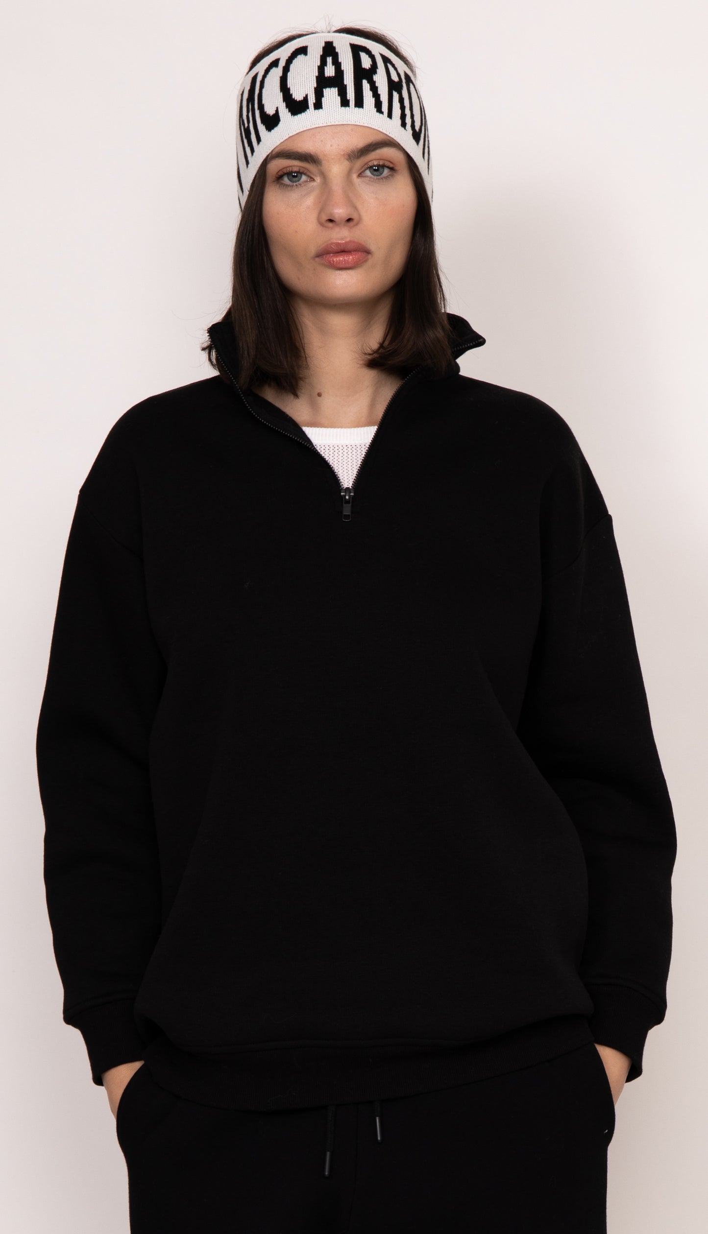 Iris Boyfriend 1/4 Zip | Black