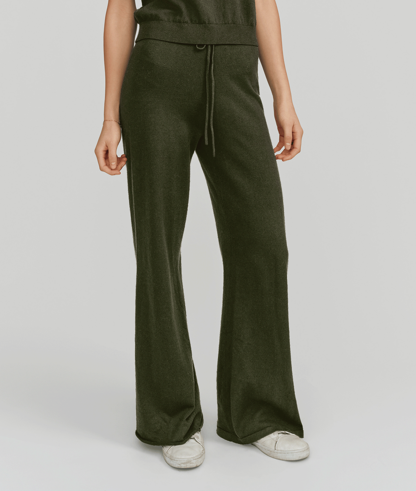 Alex Wide Leg Pant | Army Green