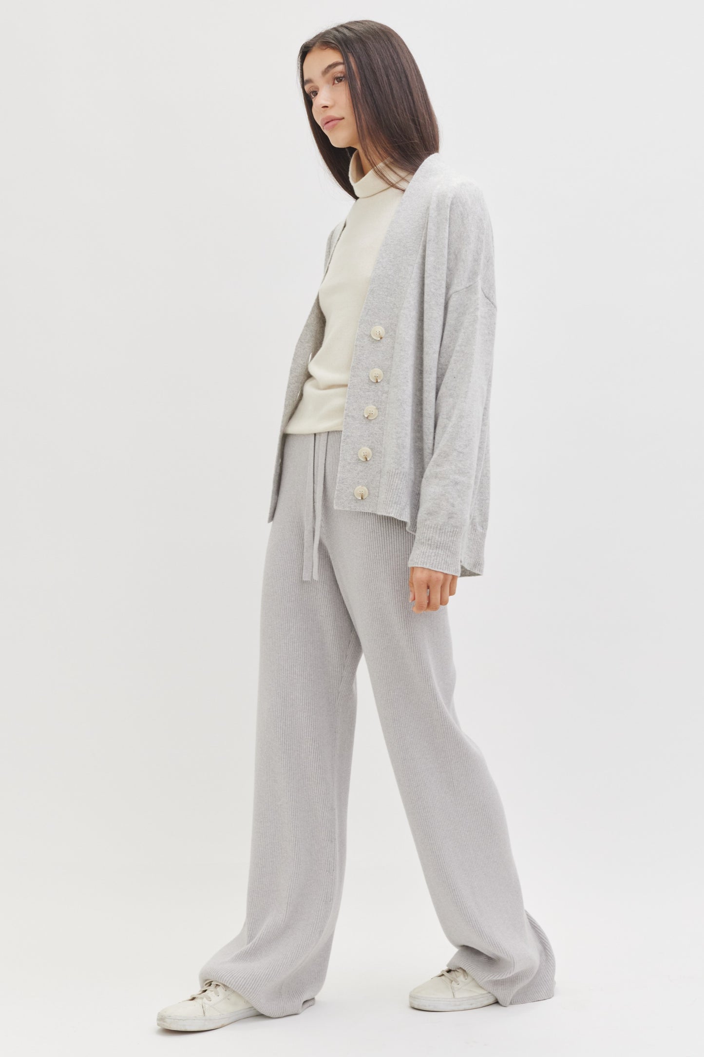 Anders Favorite Cashmere Cardigan | Grey