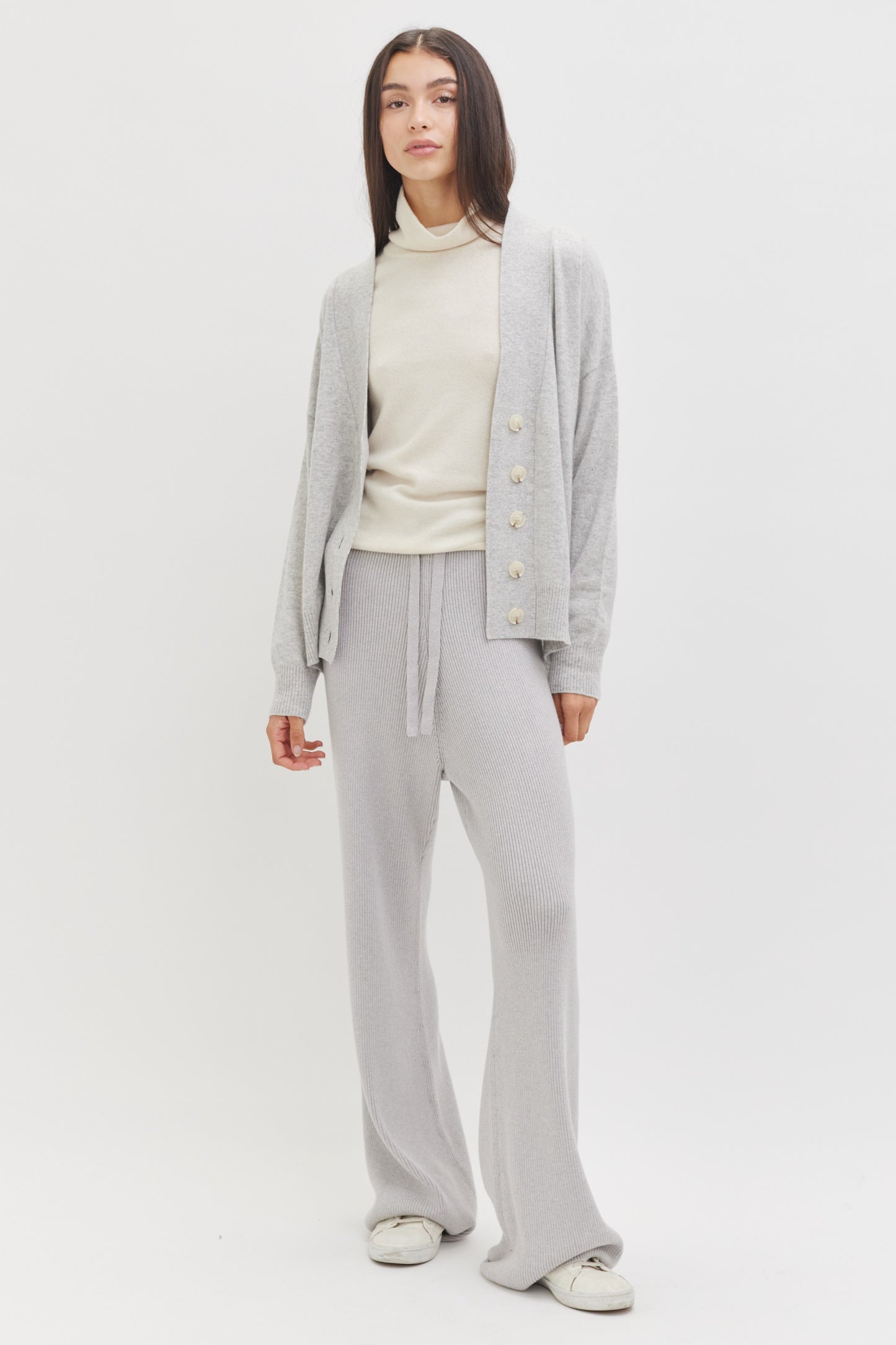 Anders Favorite Cashmere Cardigan | Grey