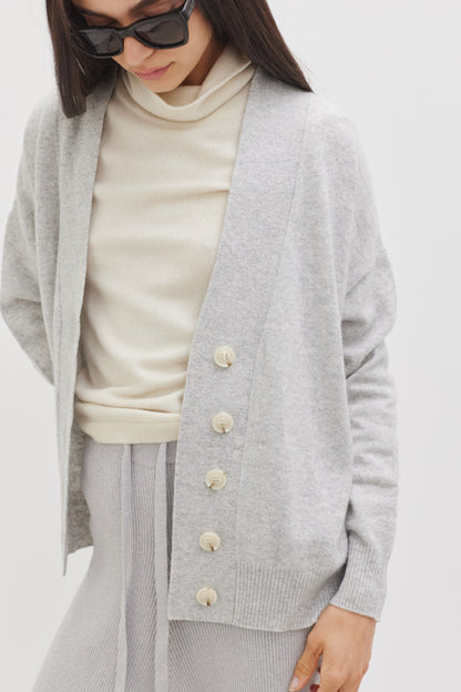 Anders Favorite Cashmere Cardigan | Grey