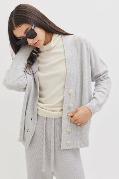 Anders Favorite Cashmere Cardigan | Grey