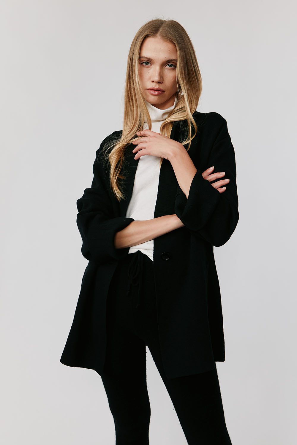 Helena Oversized Power Blazer | Black