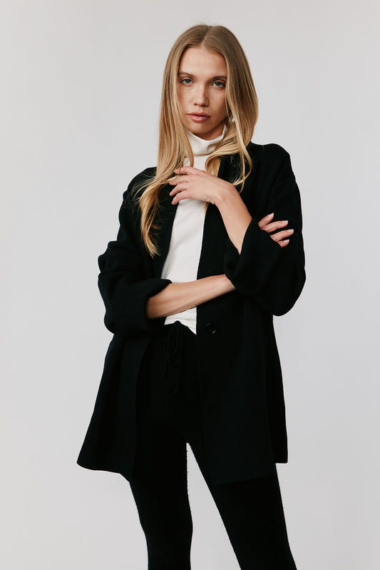 Helena Oversized Power Blazer | Black