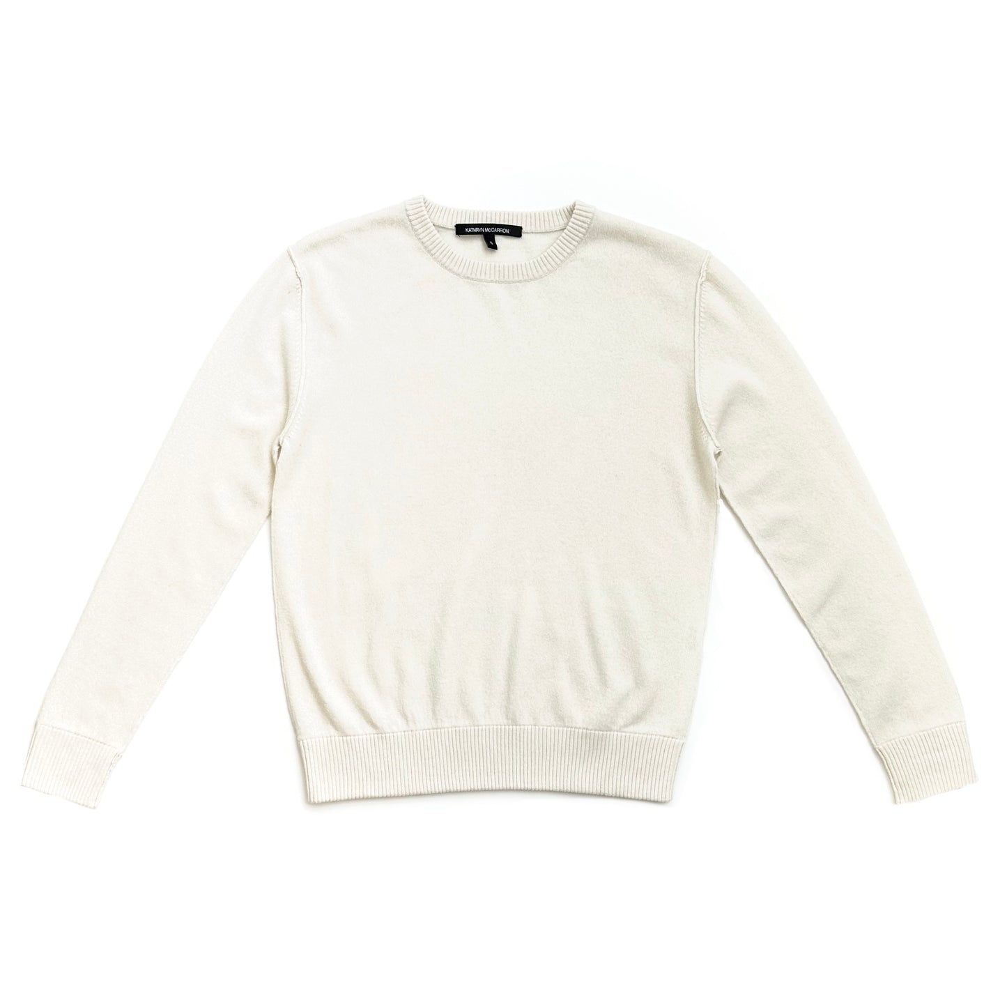 Benny medium-weight cashmere sweater | White