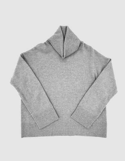 Charlie oversized cashmere turtleneck | Grey