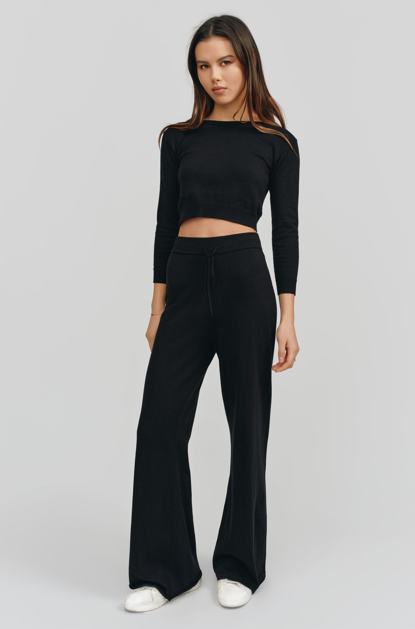 Alex Wide Leg Pant | Black
