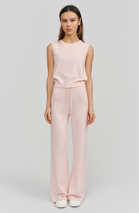 Alex Wide Leg Pant | Blush