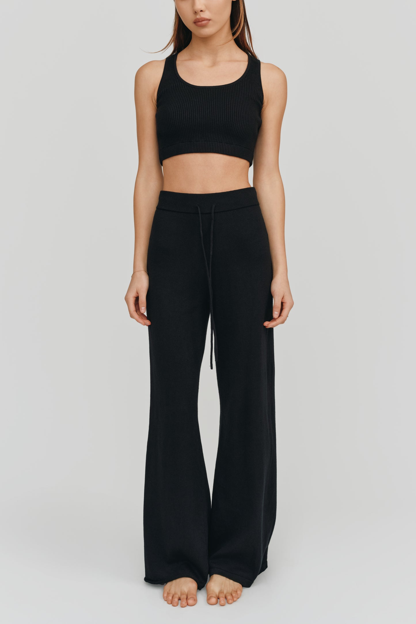 Bardot Perfect Fit Crop Top | Black