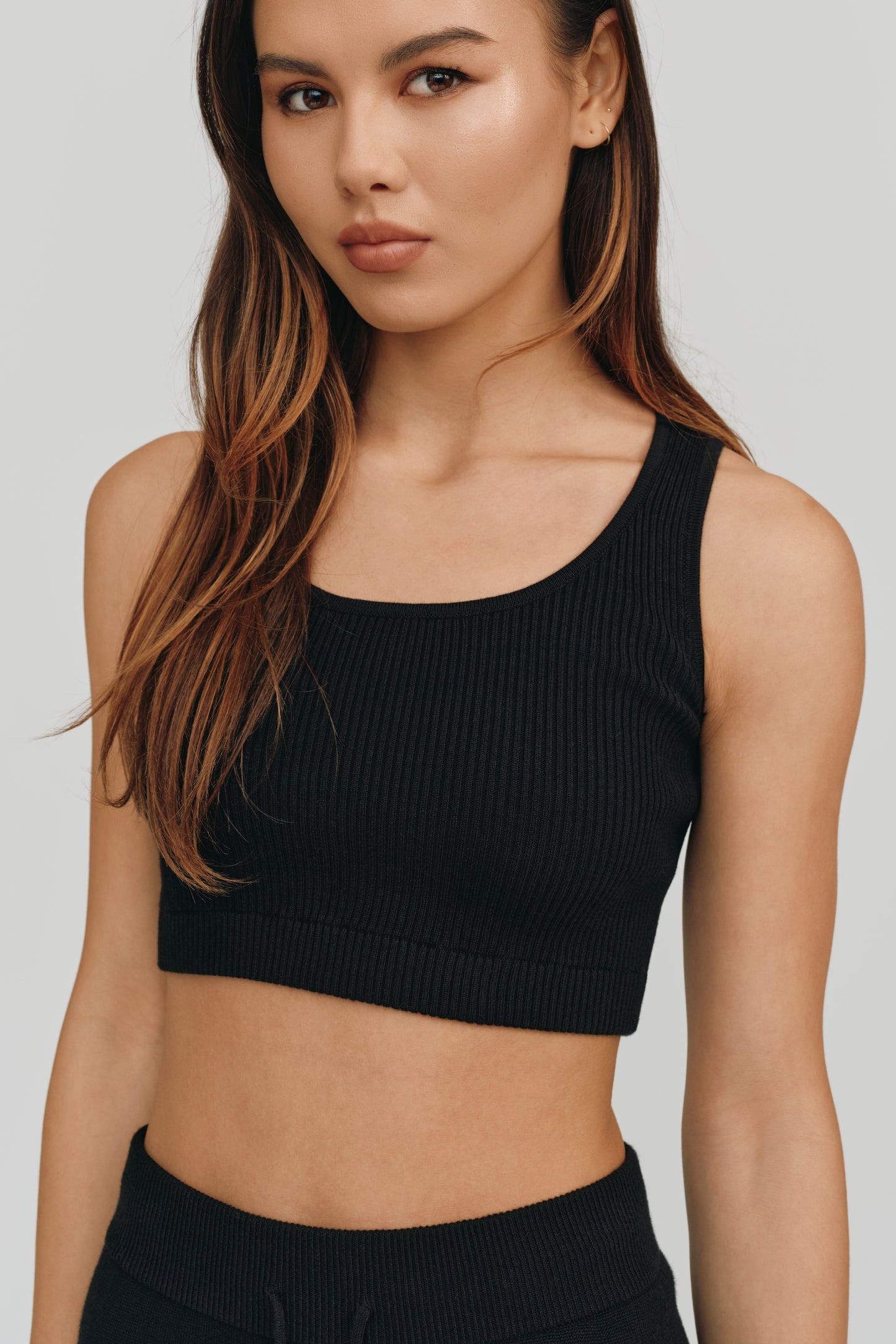 Bardot Perfect Fit Crop Top | Black