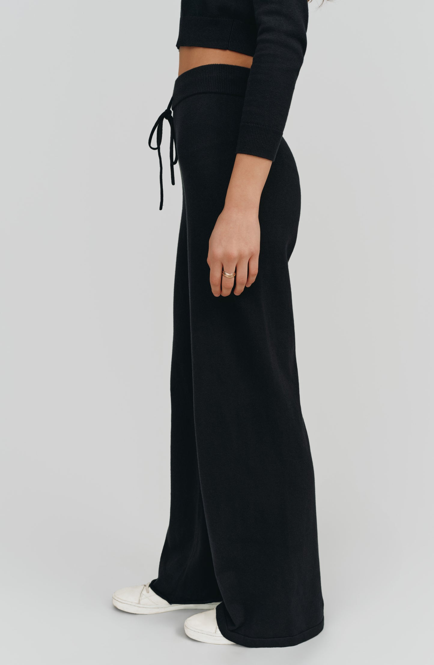 Alex Wide Leg Pant | Black