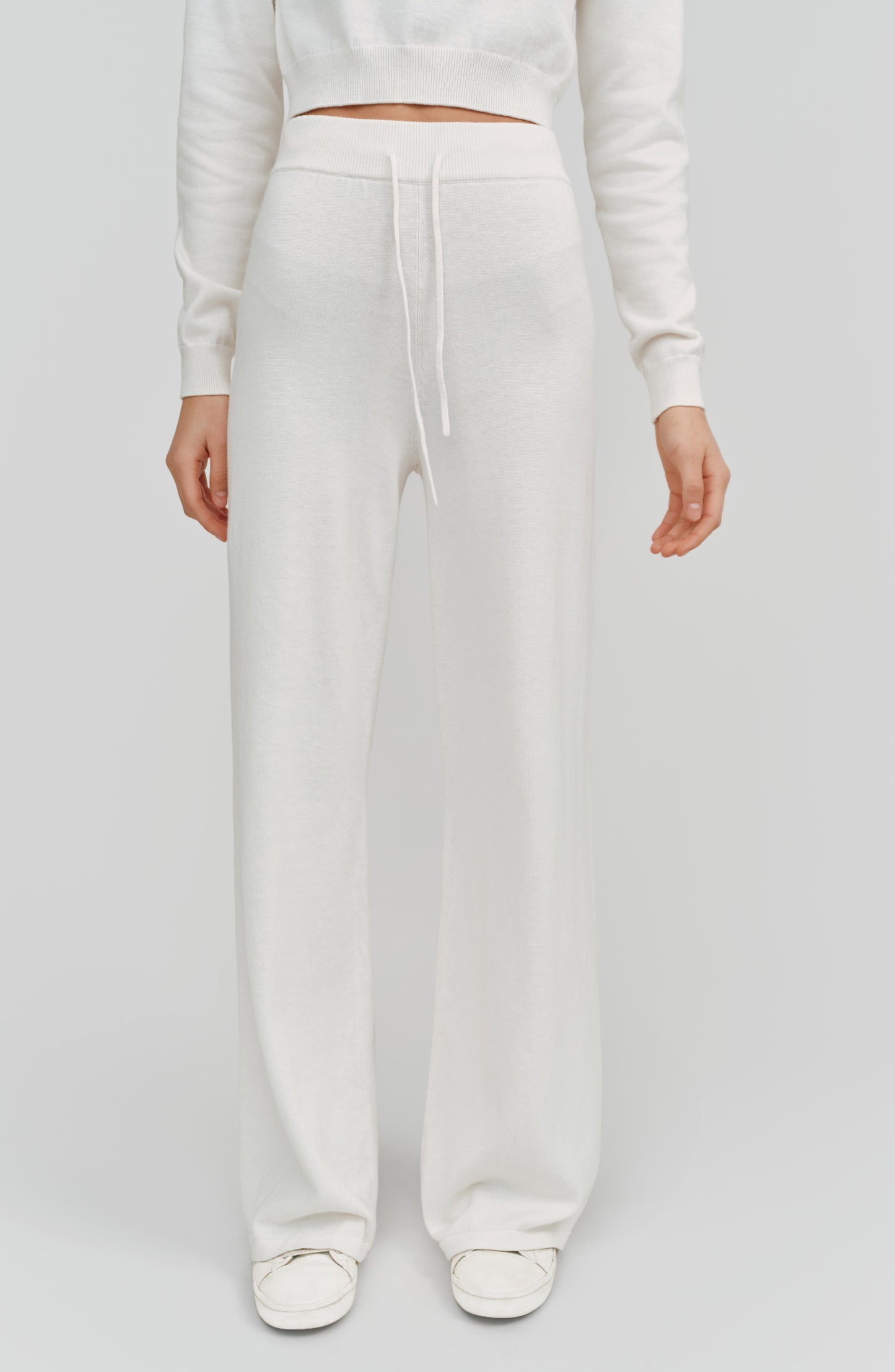 Alex Wide Leg Pant | White