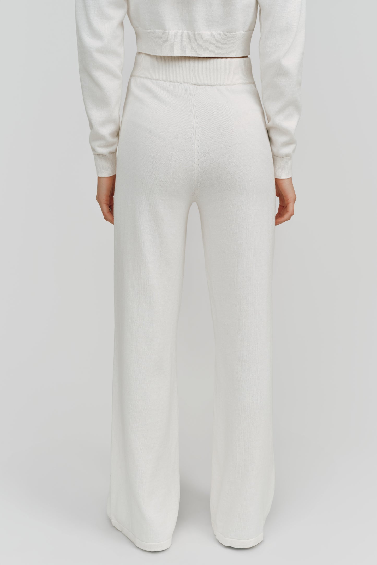 Alex Wide Leg Pant | White