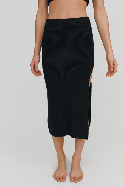 Bardot Midi Skirt | Black