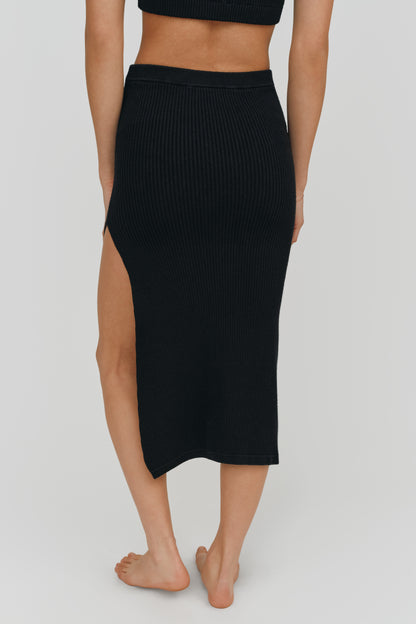 Bardot Midi Skirt | Black