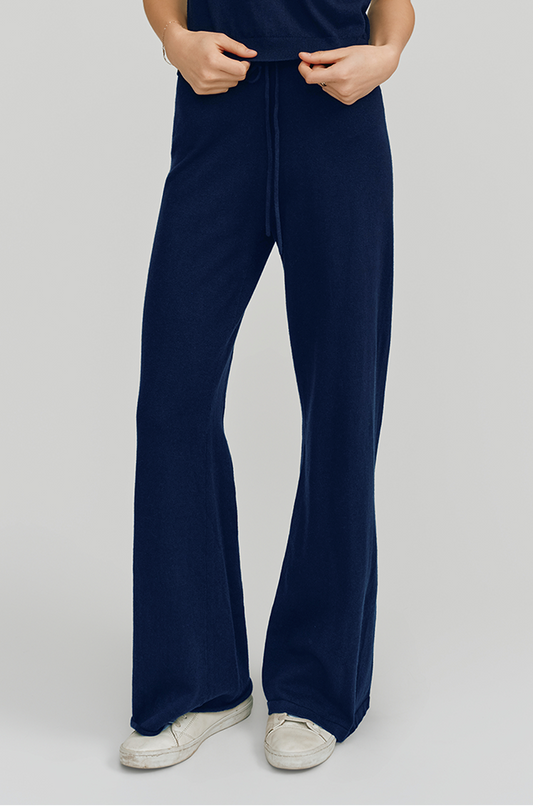 Alex Wide Leg Pant | Navy