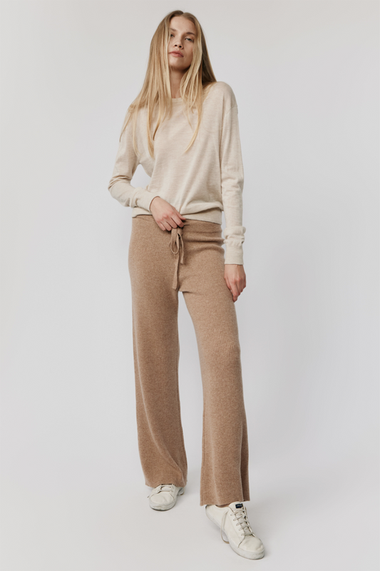 Marguerite Paper Thin Cashmere Sweater | Oatmeal