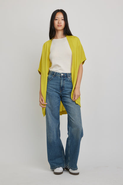 Riviera Paper Thin Cashmere Wrap | Lemon