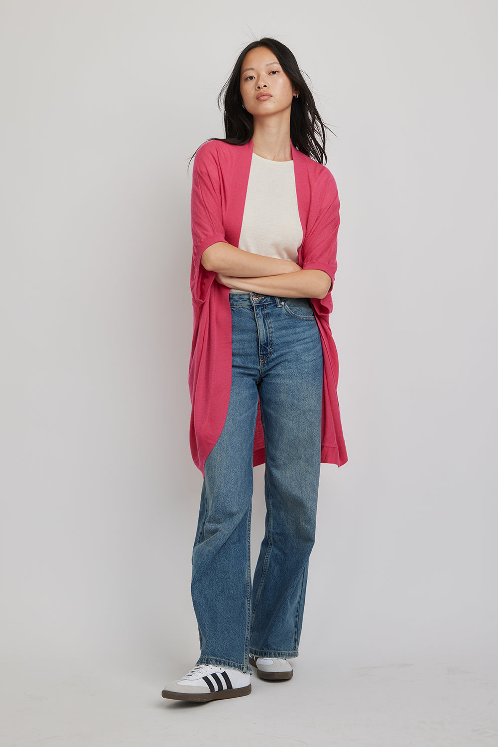 Riviera Paper Thin Cashmere Wrap | Hot Pink