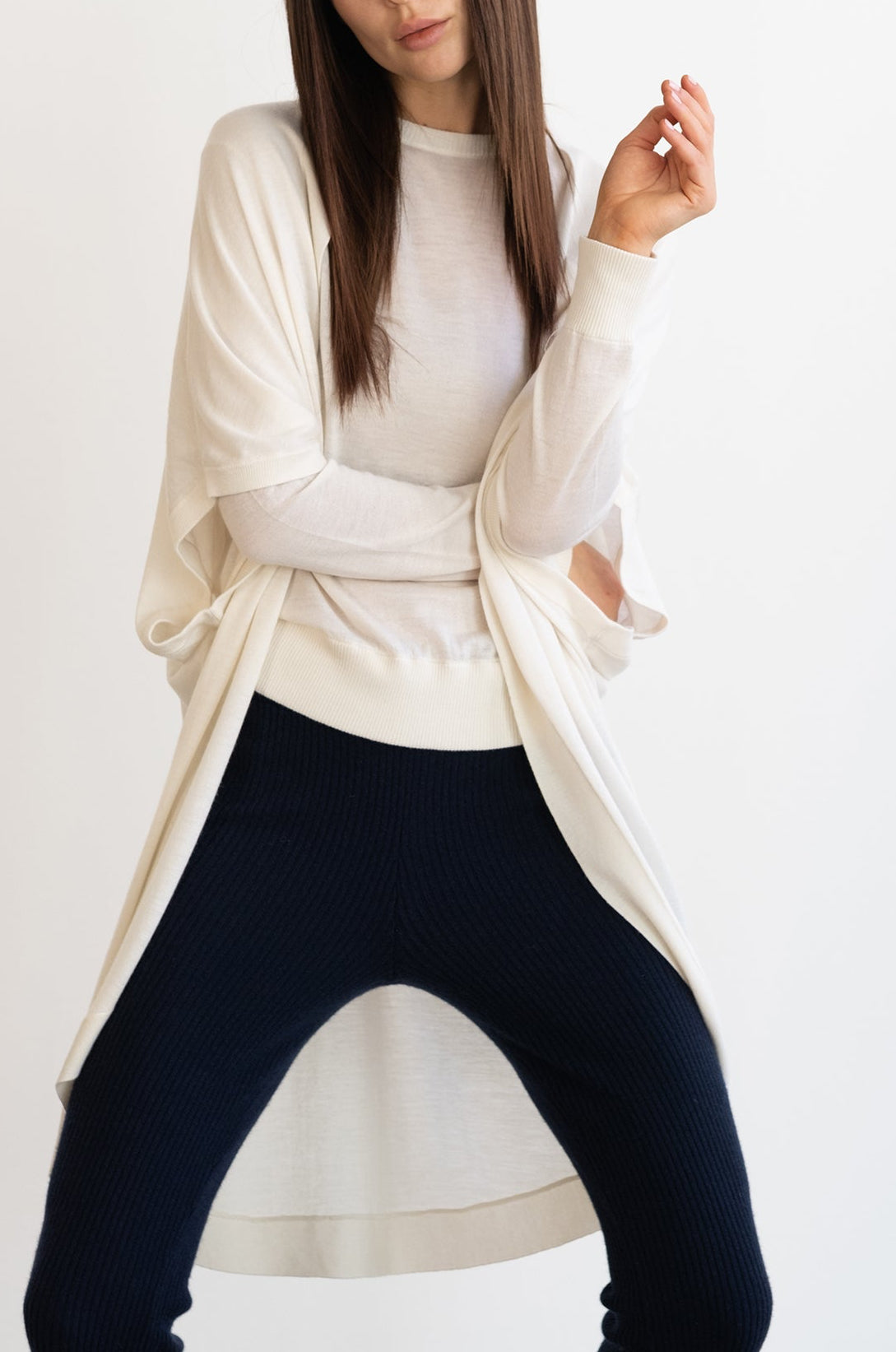 Riviera Paper Thin Cashmere Wrap | Ivory – Kathryn McCarron